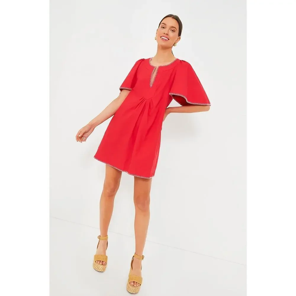 POMANDER PLACE Poppy Stitch Finley Flutter Sleeve Dress Size XXL NWT